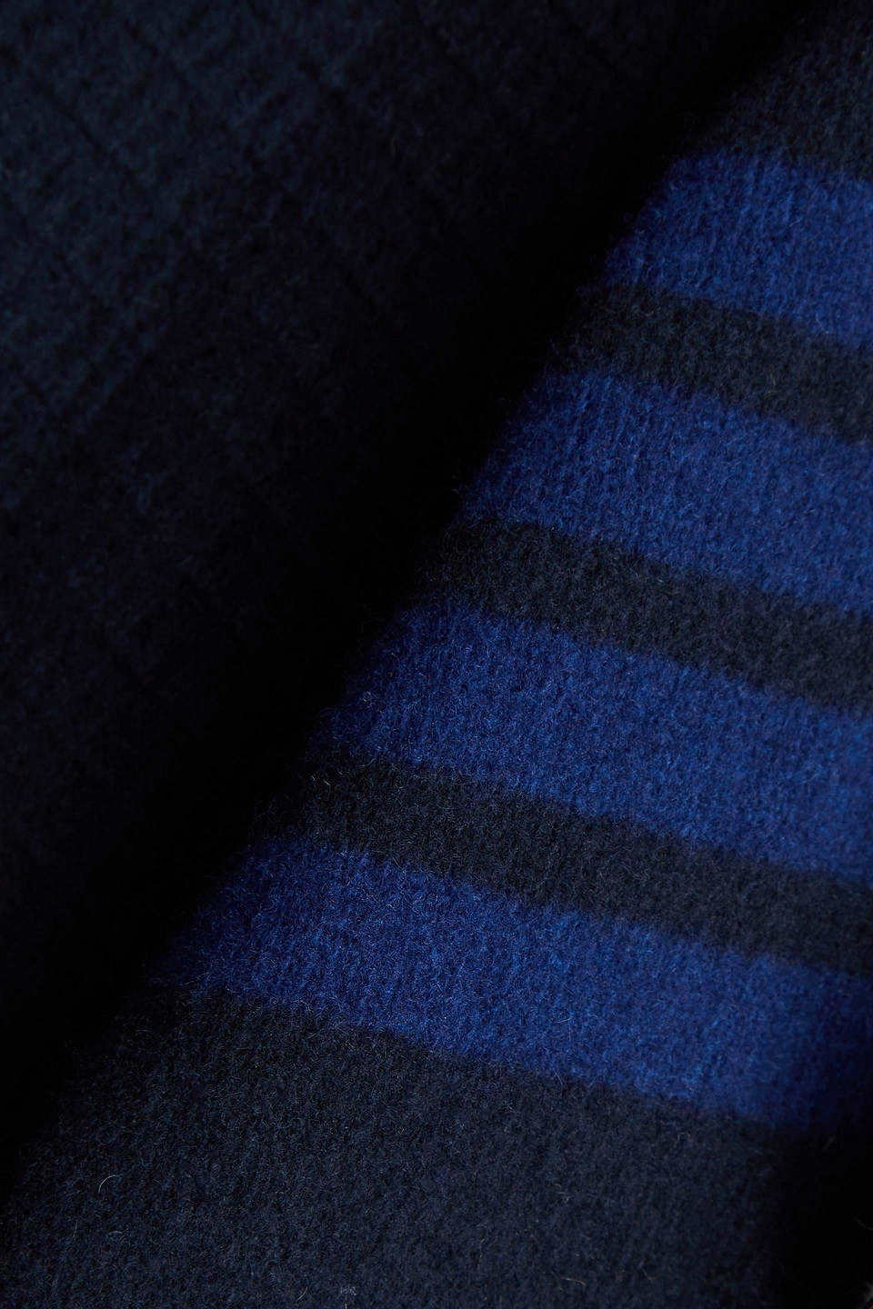Thom Browne Striped Wool And Cashmere-blend Cardigan In Navy