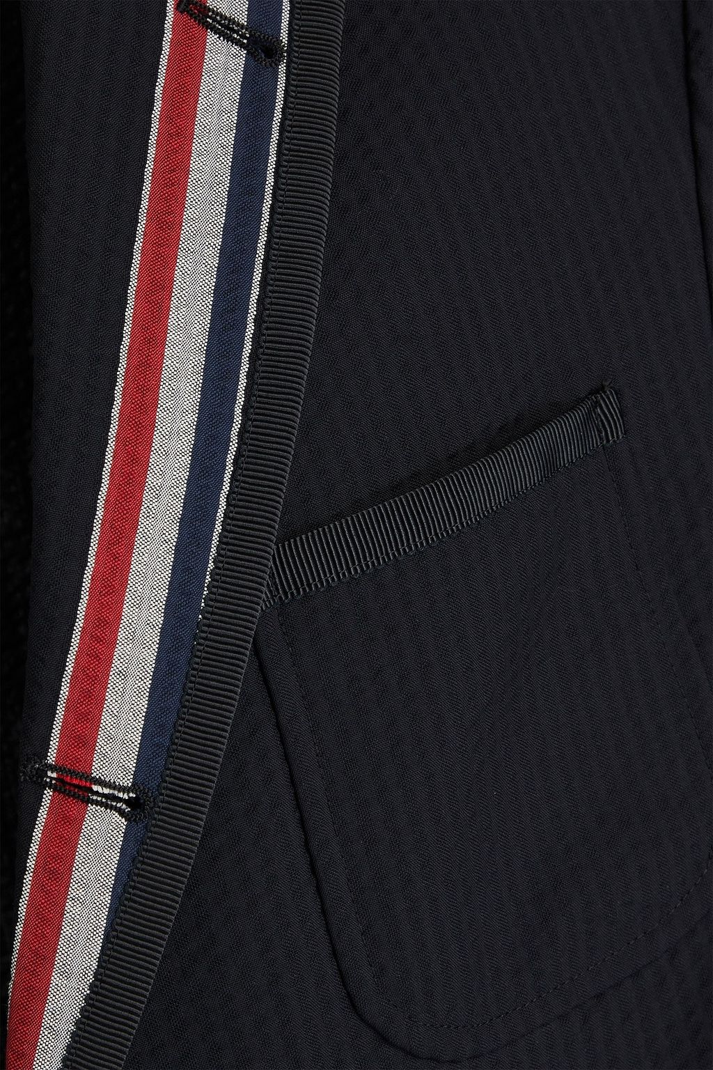 THOM BROWNE بليزر مصنوع من صوف سيرساكر