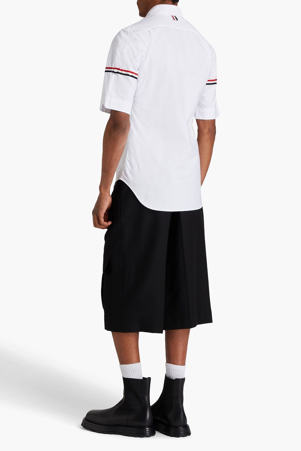 THOM BROWNE Hemd aus Baumwoll-Oxford mit Streifen
