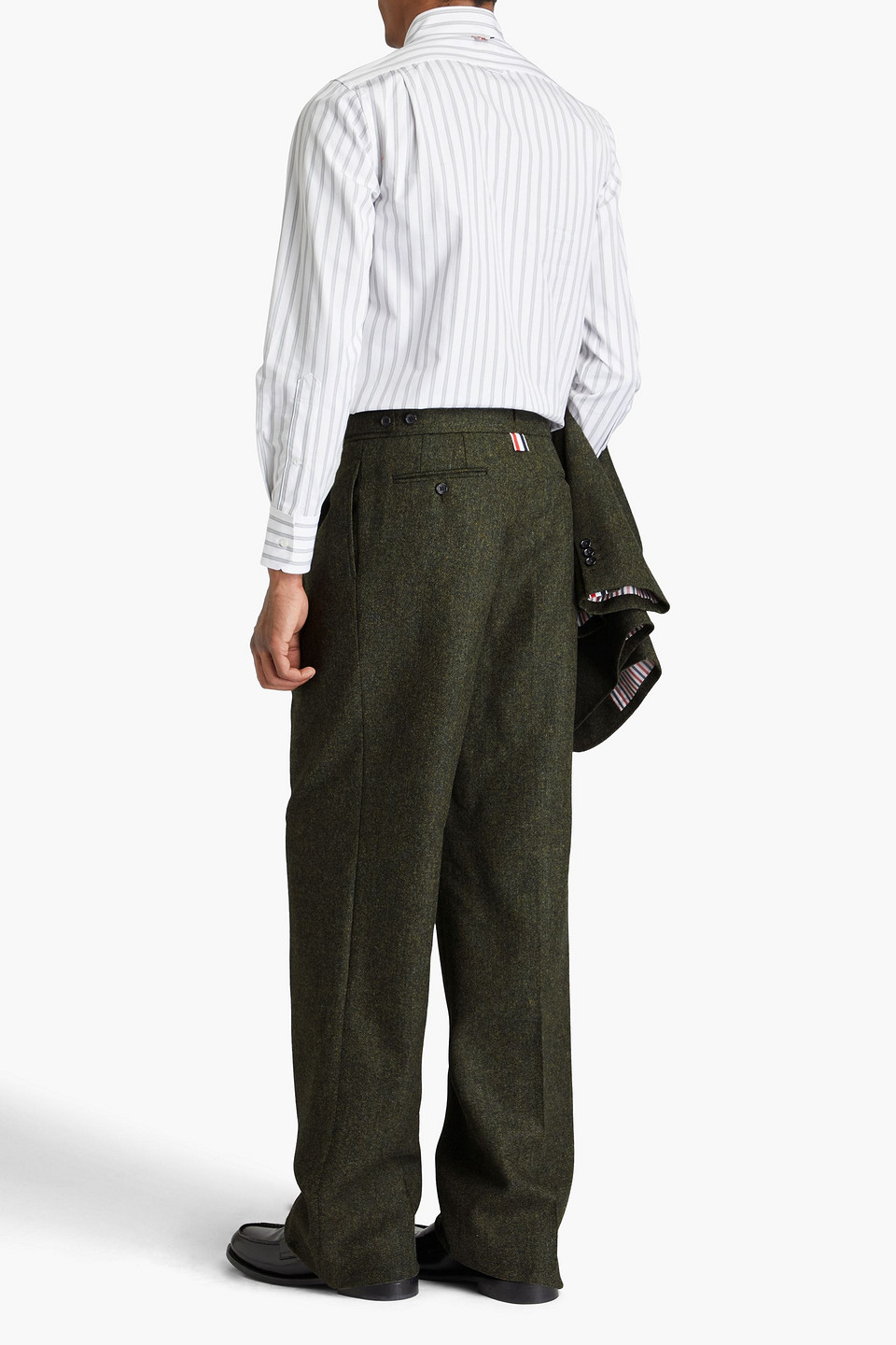 Thom Browne - Anzughose Aus Donegal-woll-tweed - Grün - 2 