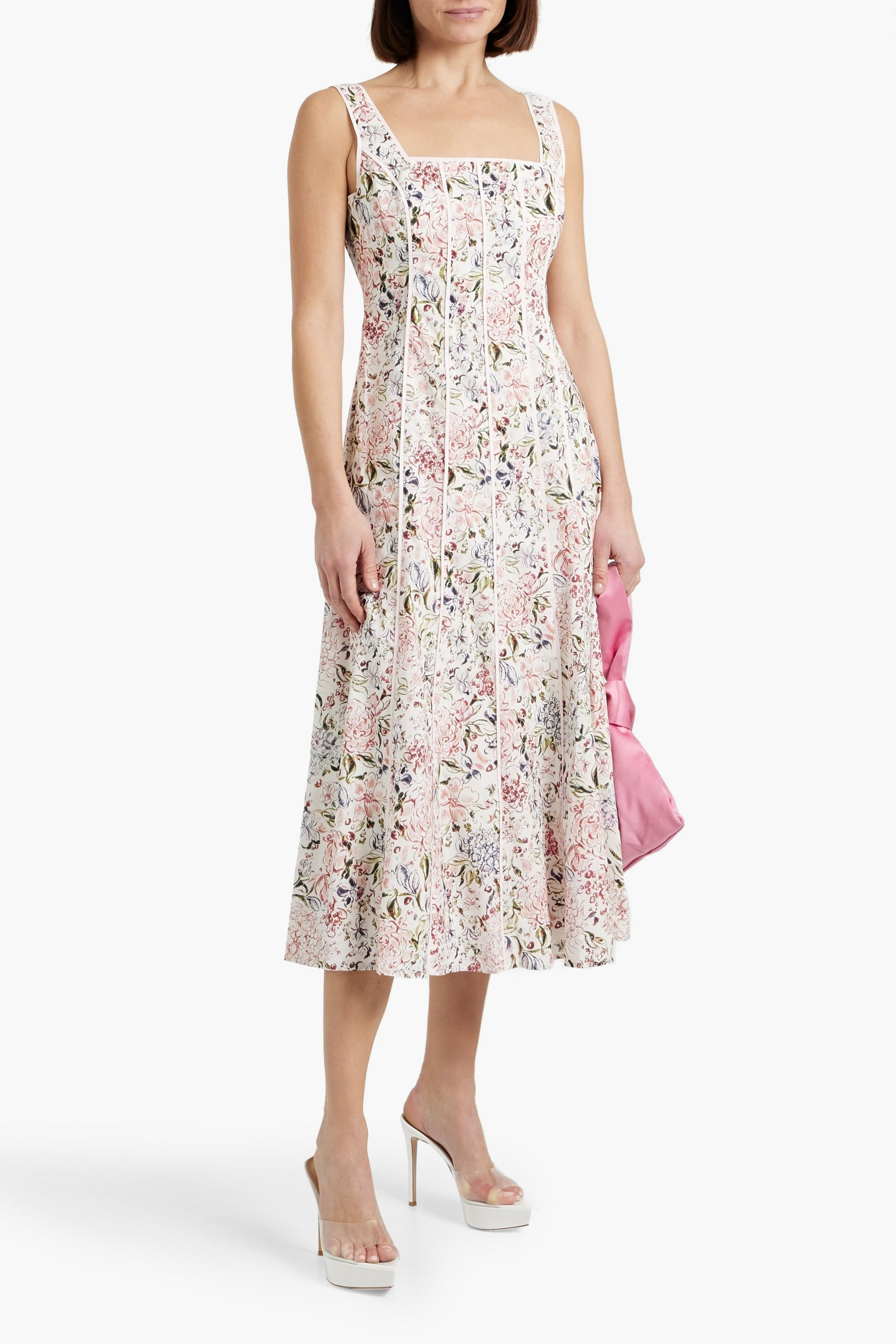 Chic pastel floral midi dresses | Plush