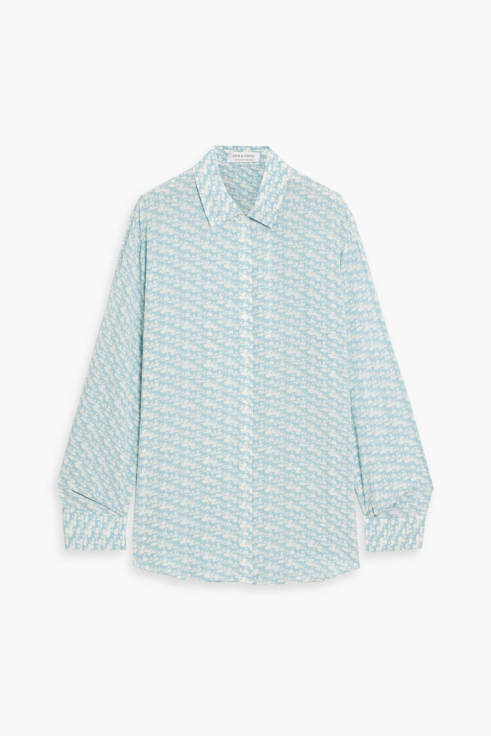 The Delmore printed crepe shirt