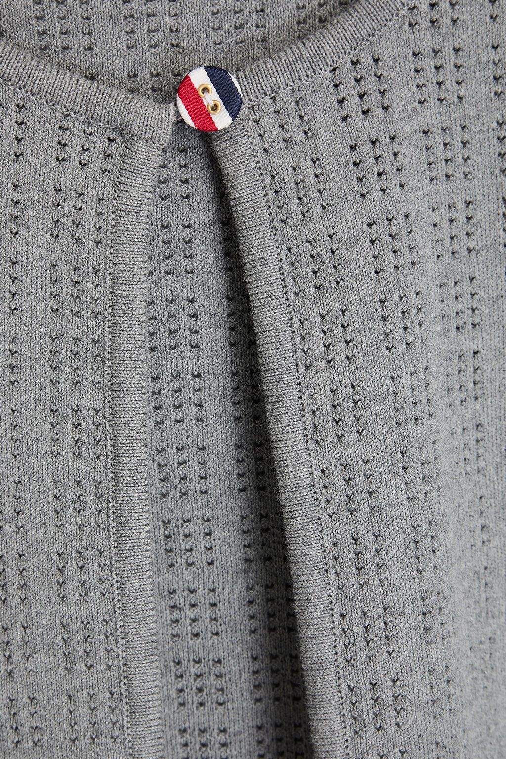 THOM BROWNE كارديغان من القطن بحبكة بوانتيل