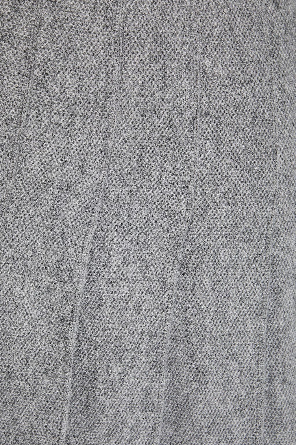 THOM BROWNE تنورة من كشمير بيكيه مزيّنة بكسرات