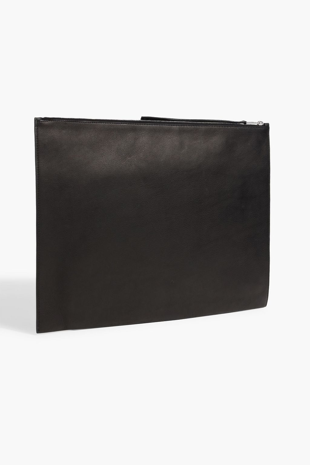 RICK OWENS Pebbled-leather laptop case