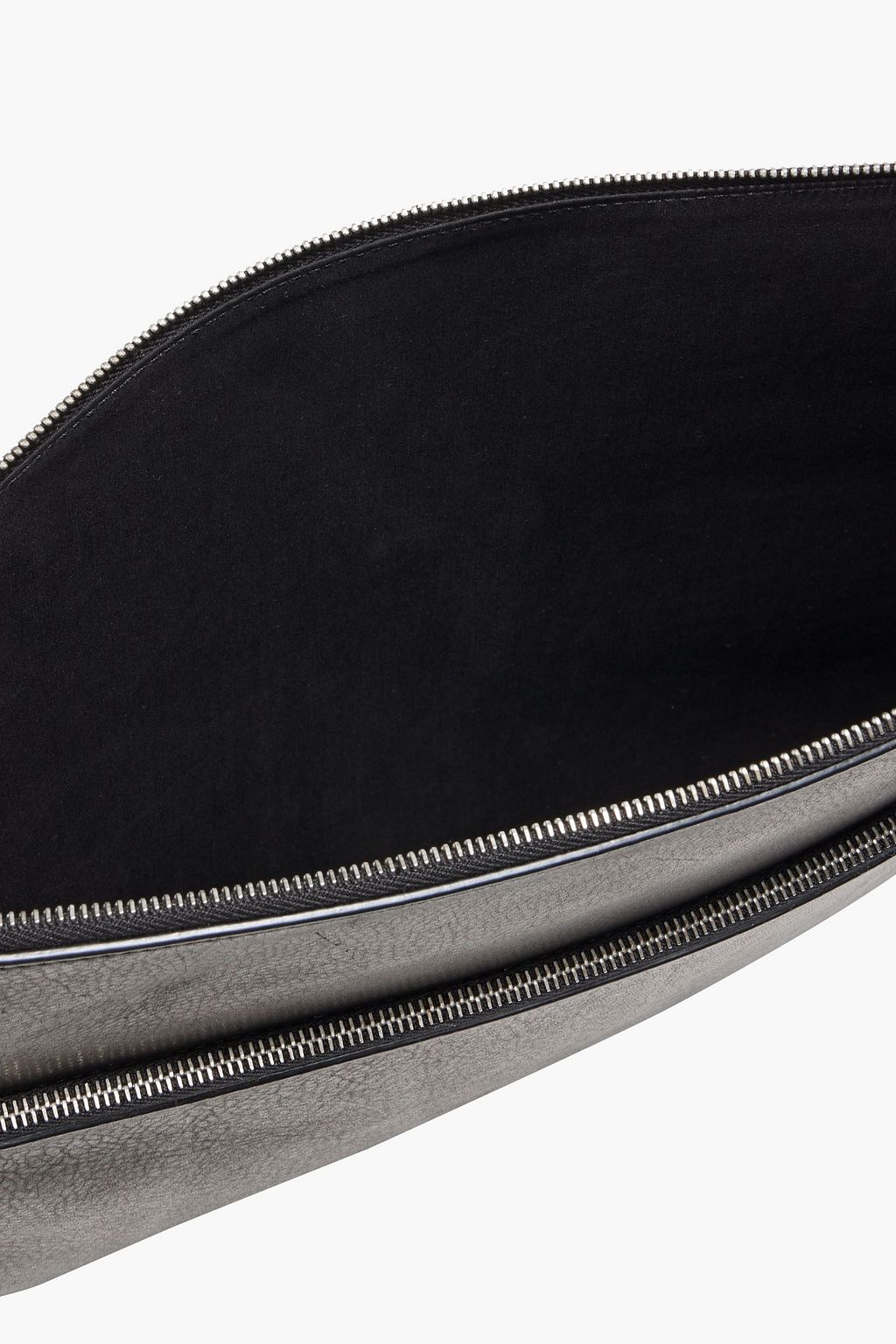 RICK OWENS Pebbled-leather laptop case