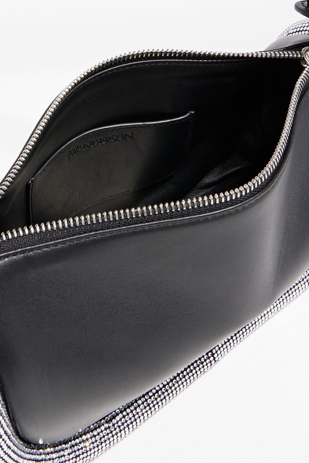 JW ANDERSON Bumper crystal-embellished leather shoulder bag