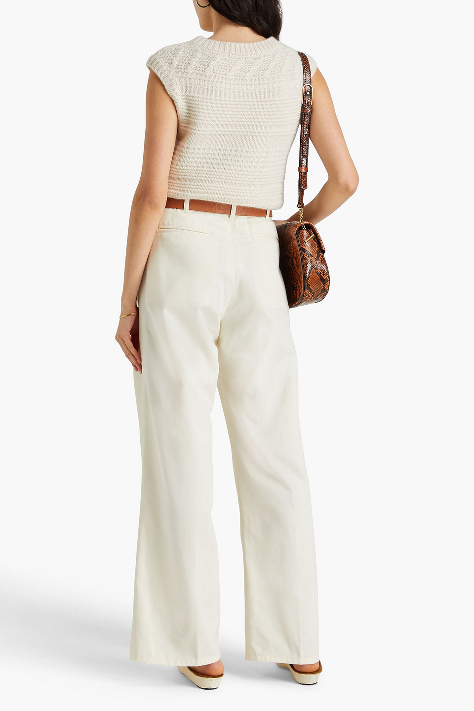 RE/DONE COTTON-TWILL WIDE-LEG PANTS