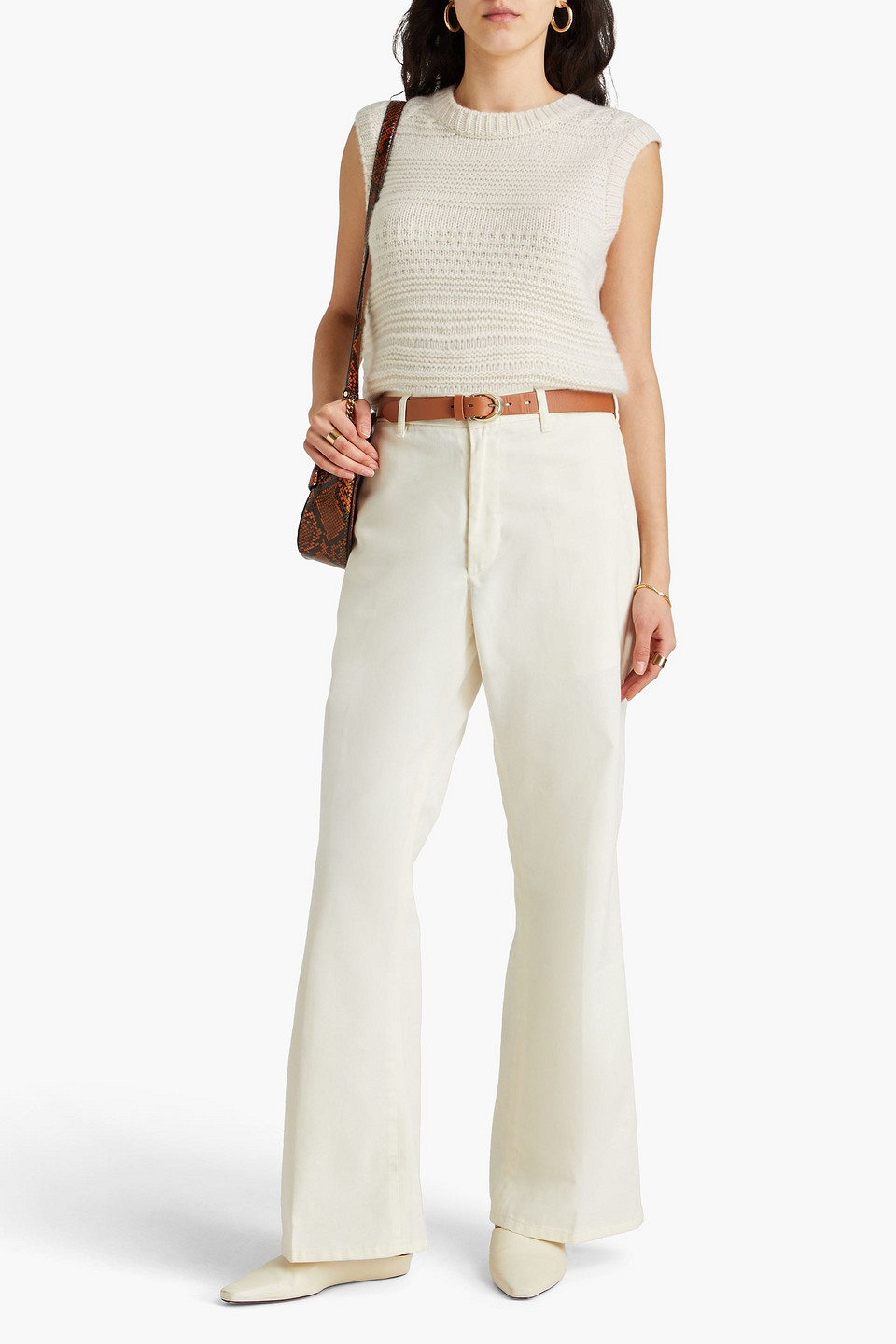 RE/DONE COTTON-TWILL WIDE-LEG PANTS
