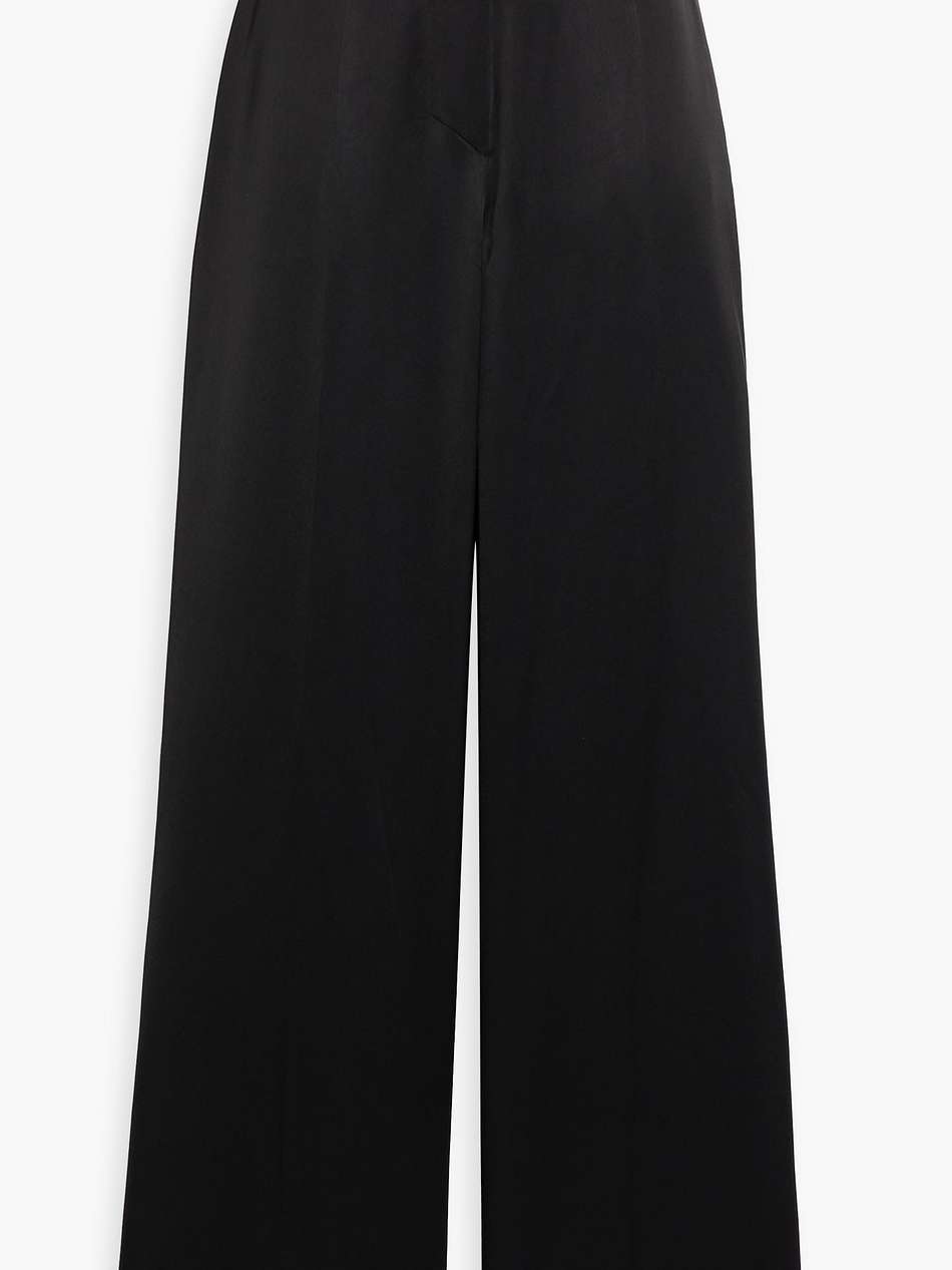 zoelle satin wide-leg pants