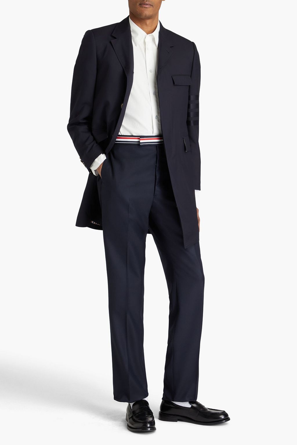 THOM BROWNE بنطال من التويل والصوف