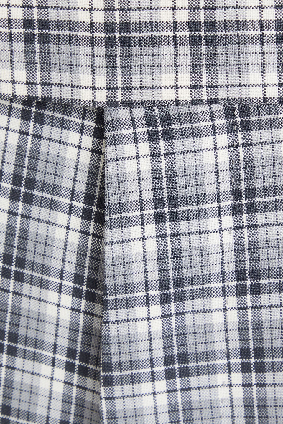Thom Browne Checked Wool Pants In Gray