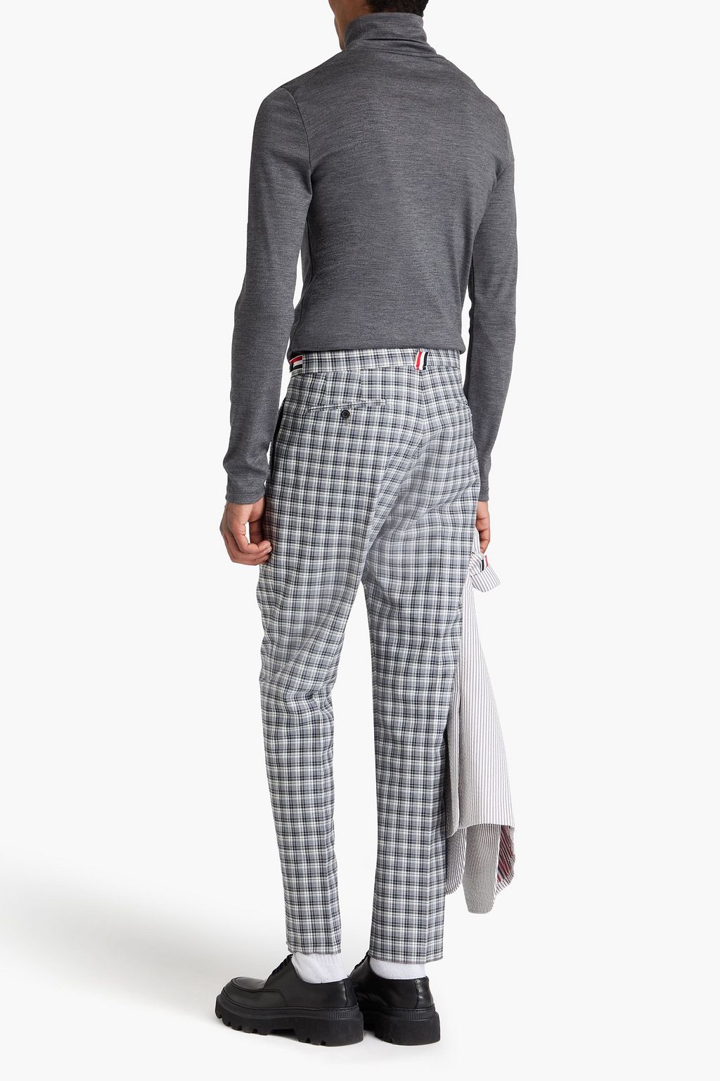 THOM BROWNE Checked wool pants