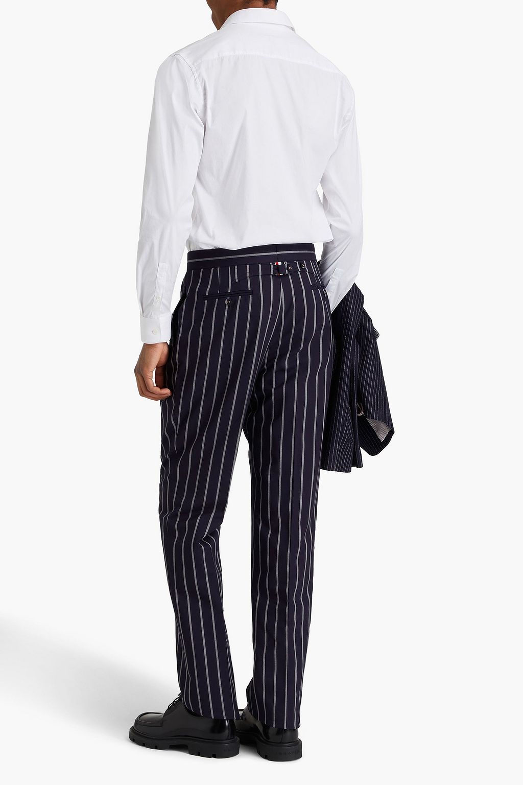 THOM BROWNE Fit 1 striped wool pants