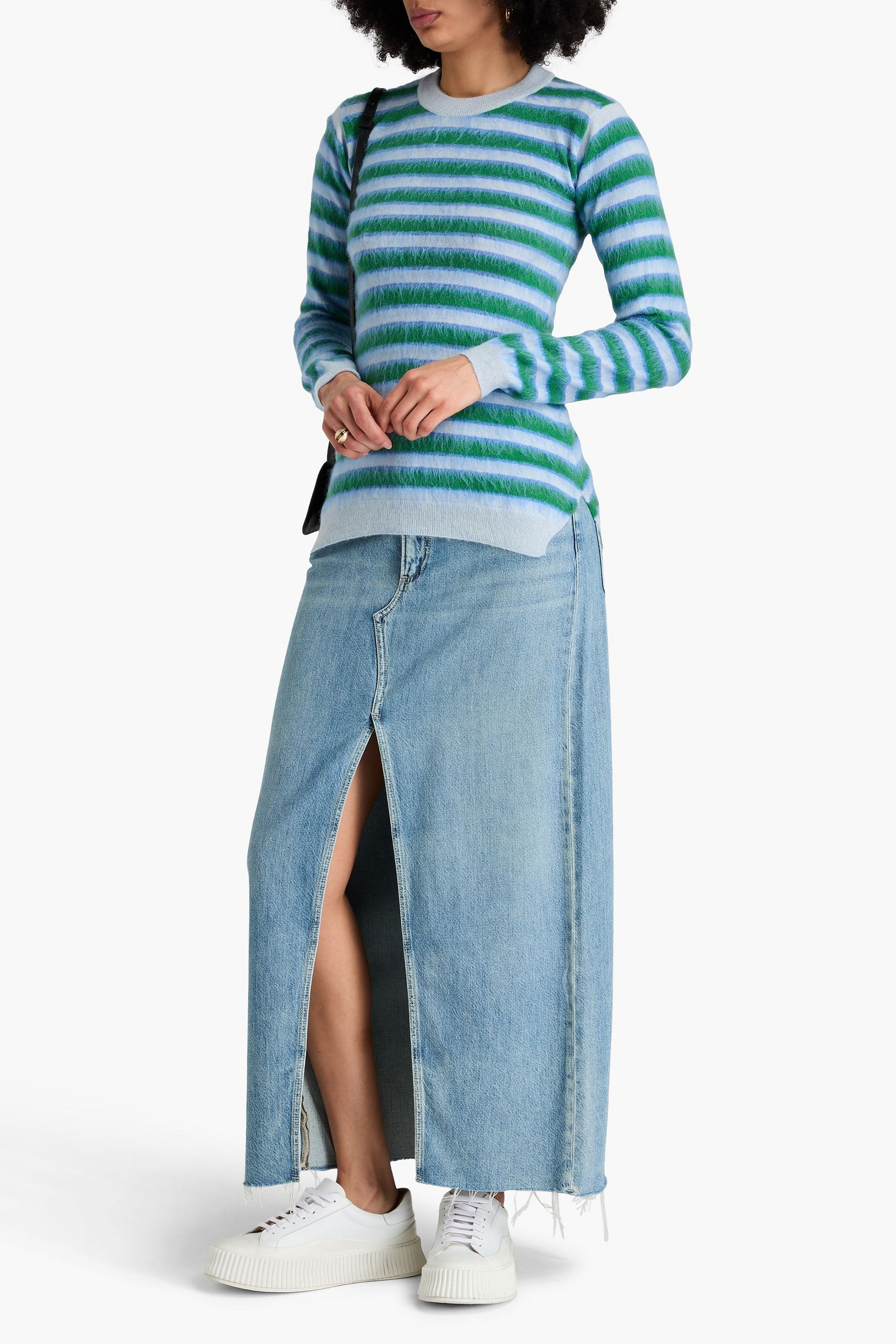 Marni Striped brushed wool sweater