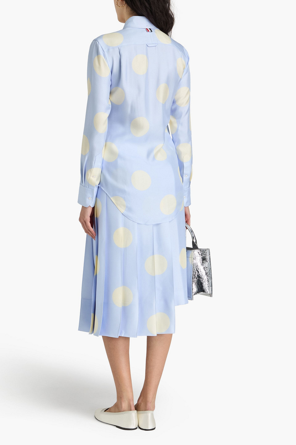THOM BROWNE POLKA-DOT SILK-TWILL SHIRT 