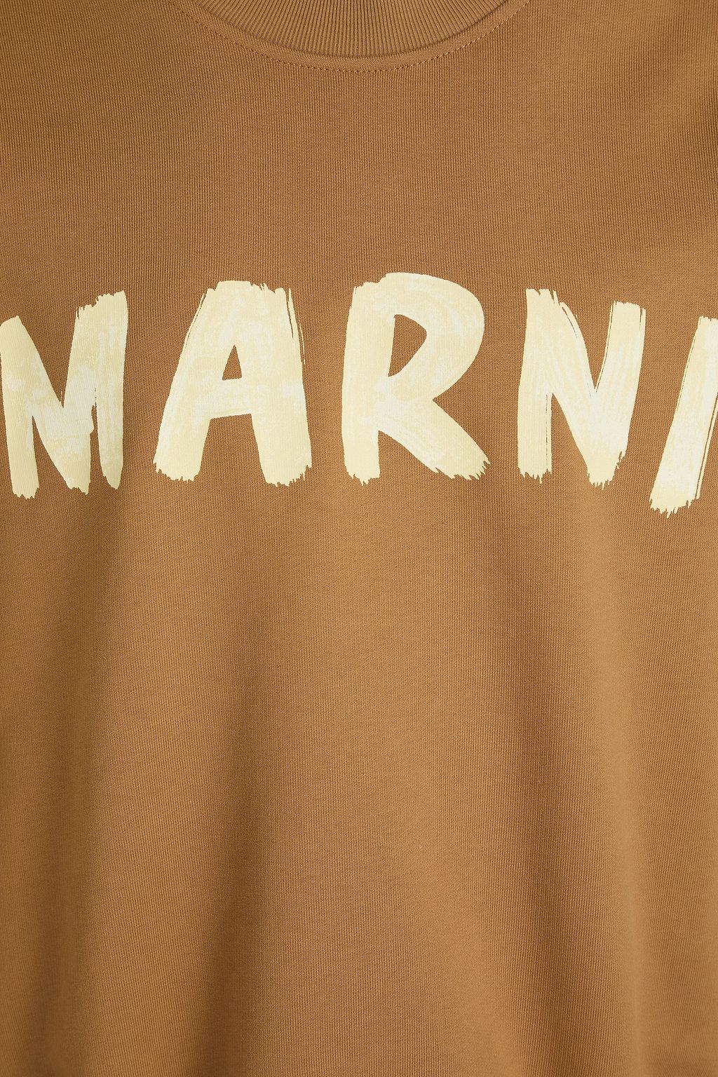 MARNI سويت شيرت مصنوع من قطن تيري فرنسي مطاطي بتصميم فضفاض ومزين بطبعات