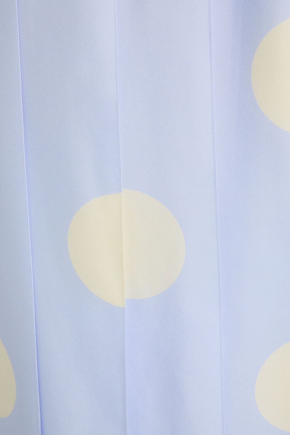 Thom Browne Plissierter Midirock Aus Seiden-twill Mit Polka-dots In Himmelblau