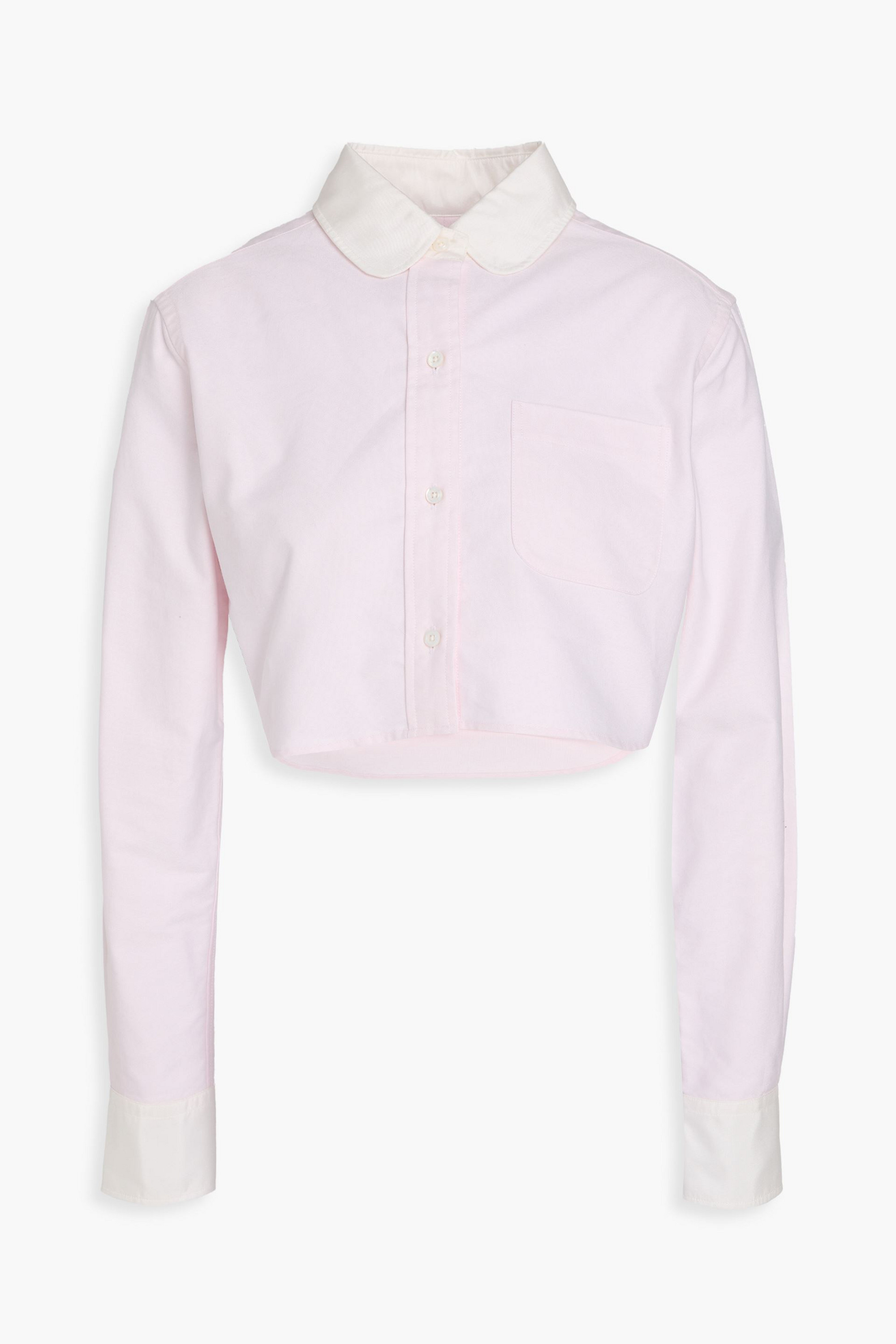 Thom Browne Cropped cotton Oxford shirt thumbnail