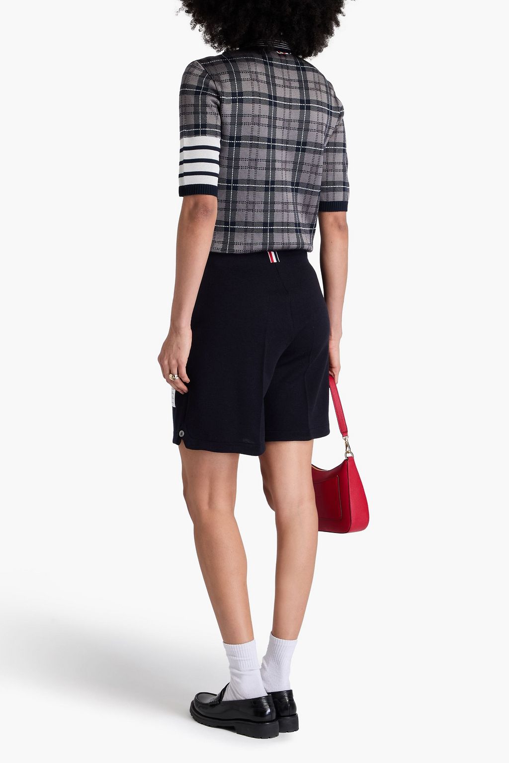 THOM BROWNE شورت مصنوع من الصوف