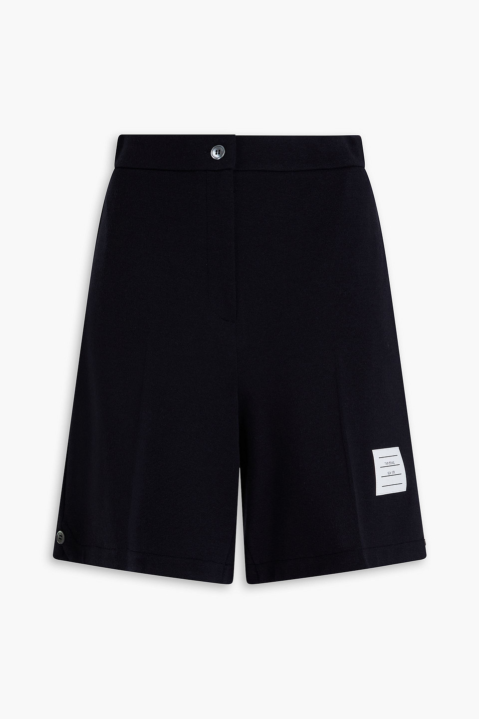 Thom Browne Wool Shorts In Navy