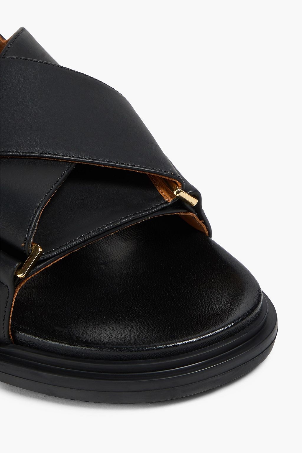 MARNI Fussbett leather slingback sandals