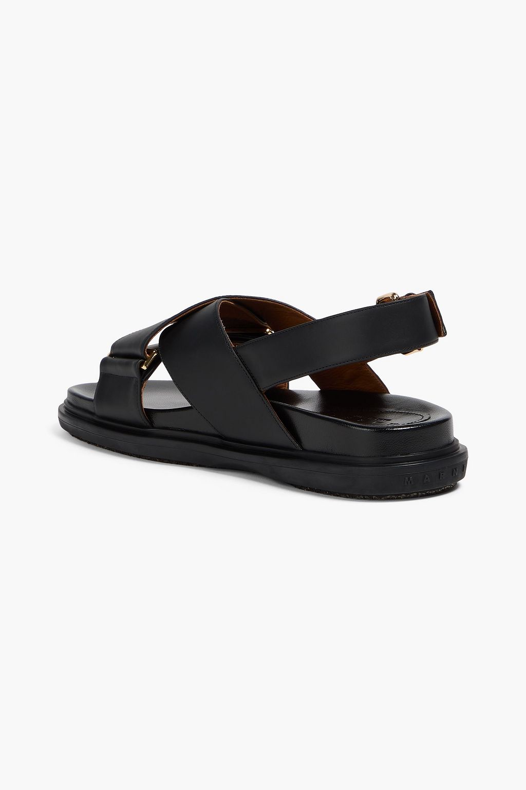MARNI Fussbett leather slingback sandals
