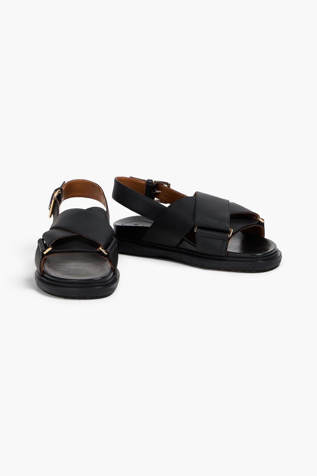 MARNI Fussbett leather slingback sandals