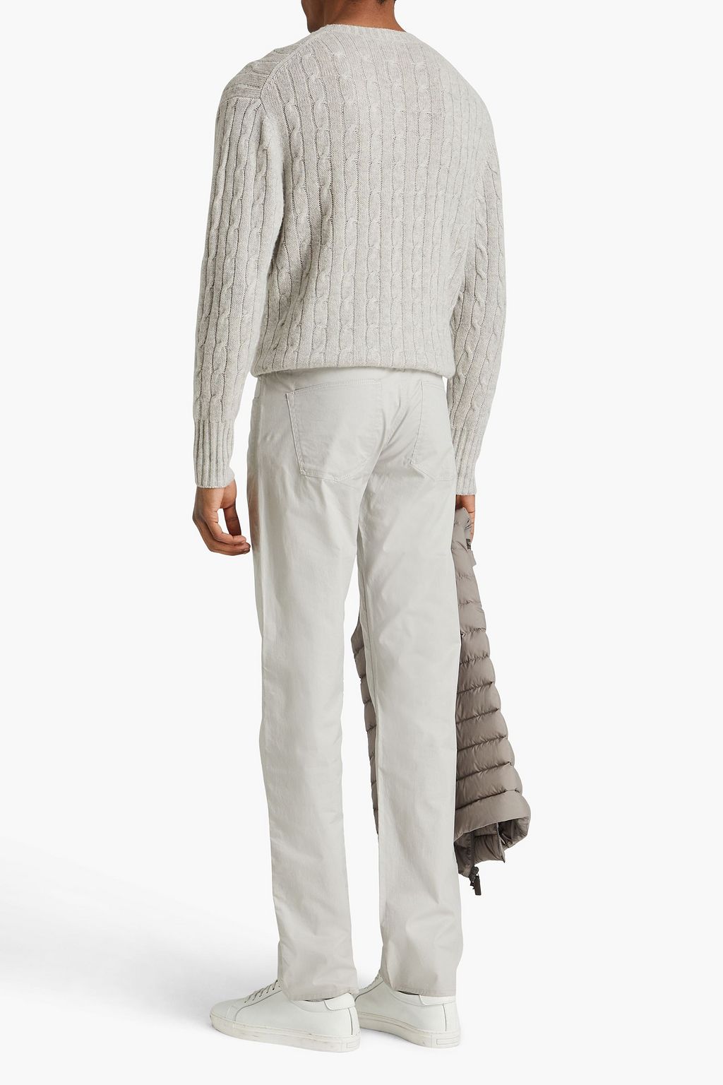 GIORGIO ARMANI Stretch-cotton twill pants
