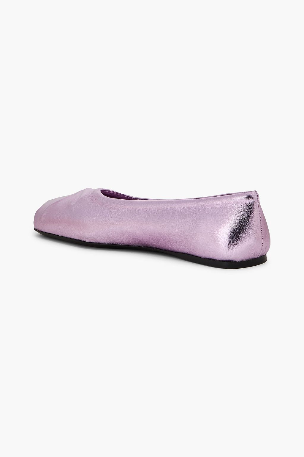MARNI Metallic leather ballet flats