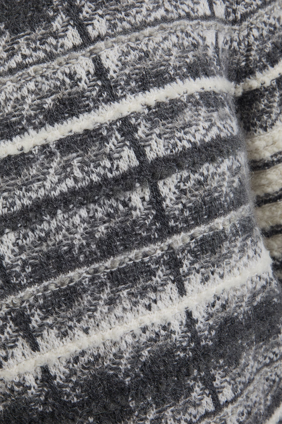 Thom Browne Tartan Sweater Sweater, Cardigans Gray In Gray