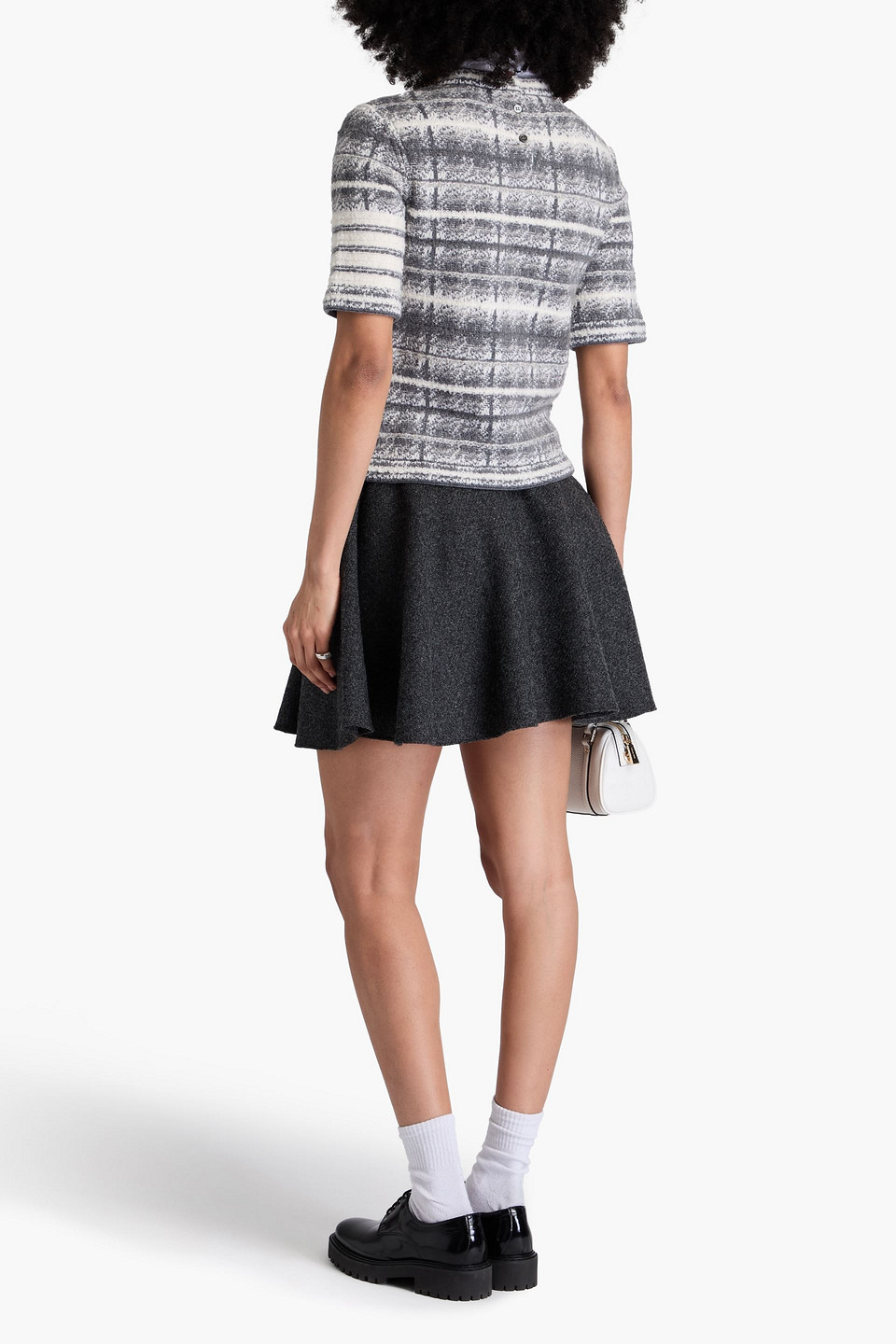 Thom Browne Tartan Sweater Sweater, Cardigans Gray In Gray
