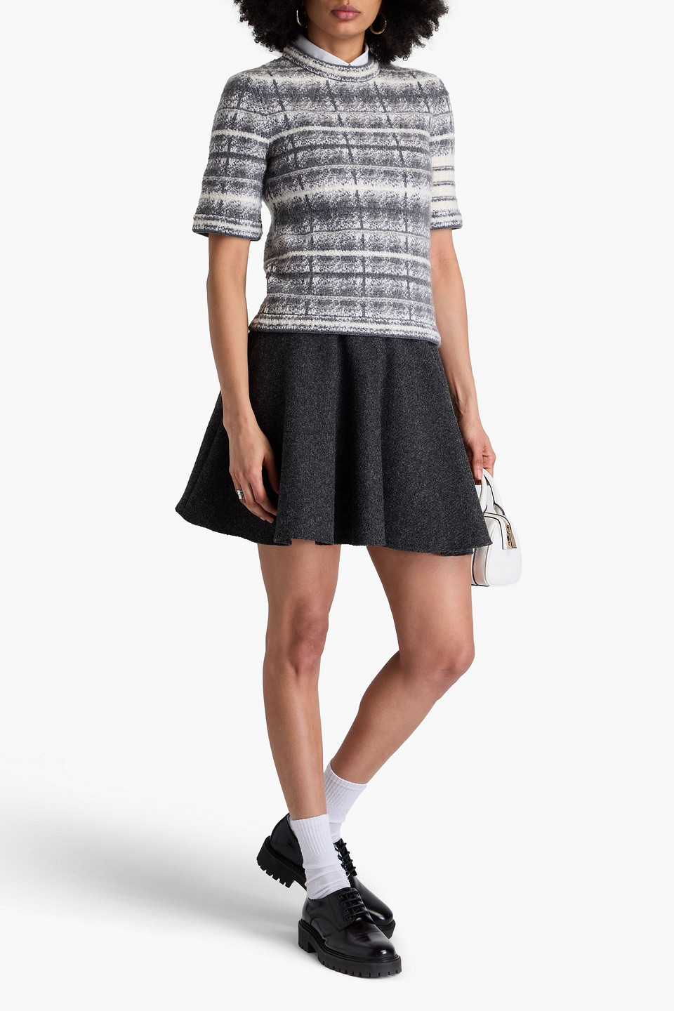 Thom Browne Tartan Sweater Sweater, Cardigans Gray In Gray