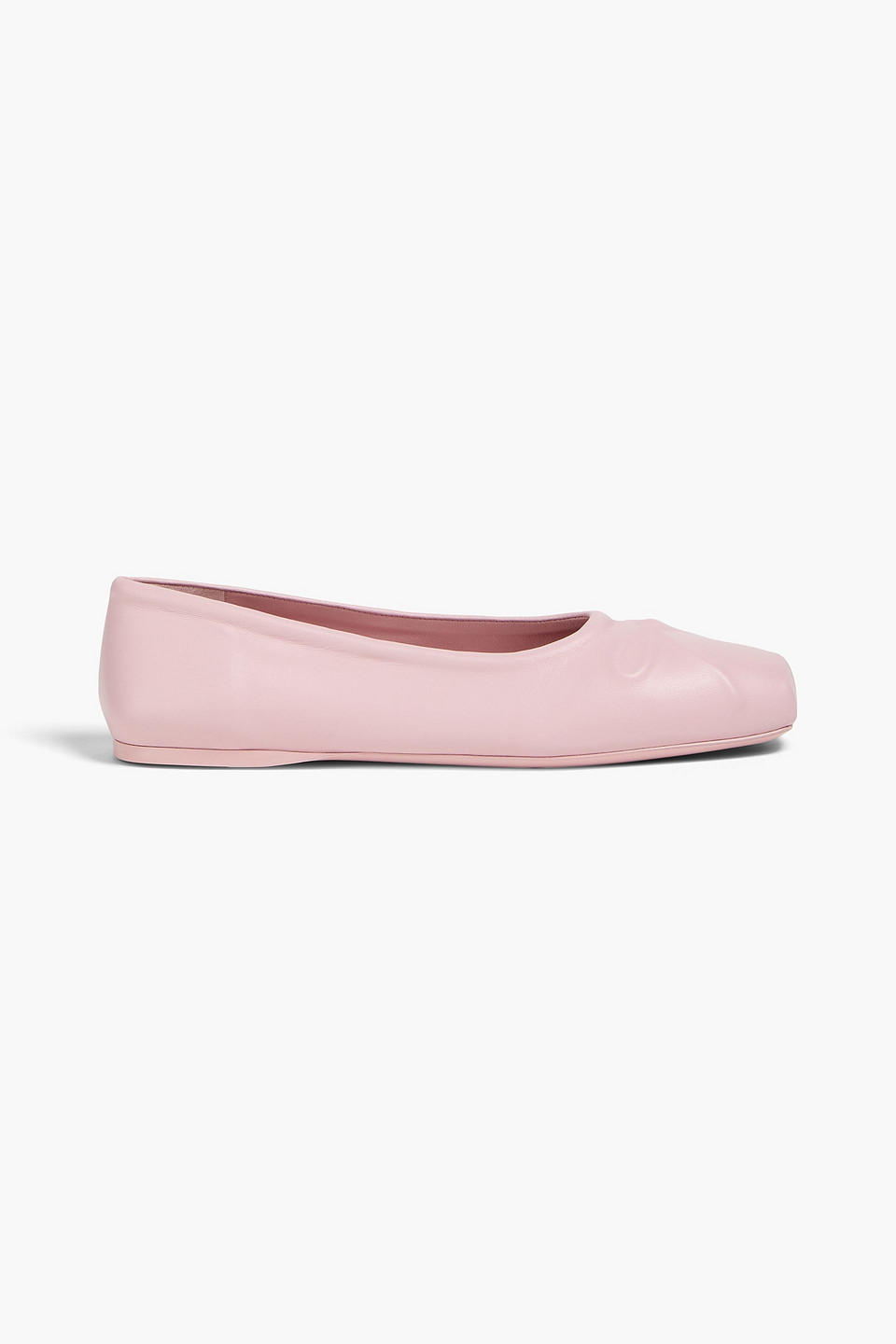 Leather ballet flats