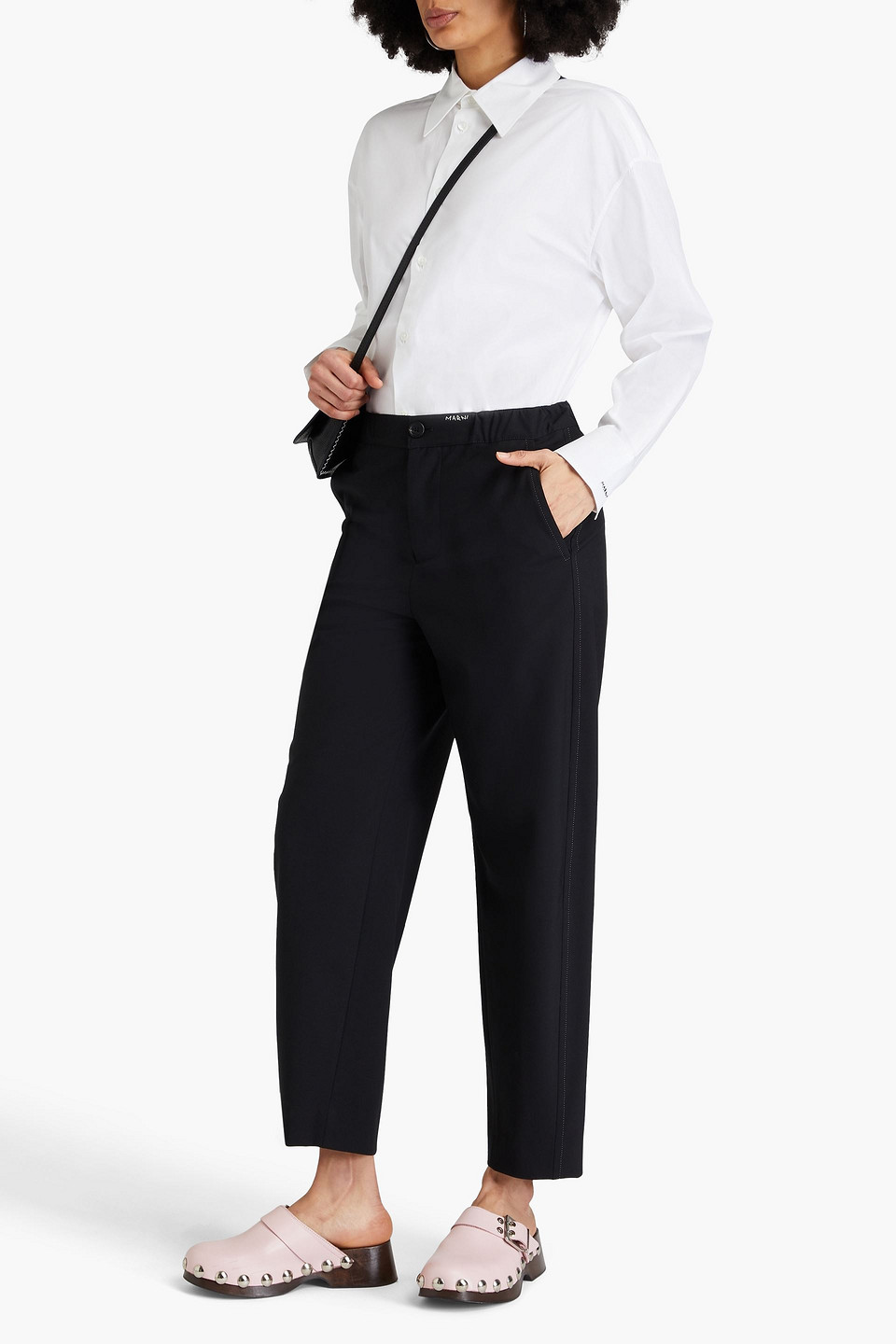  Marni - Karottenhose Aus Webstoff - Schwarz - It 36 