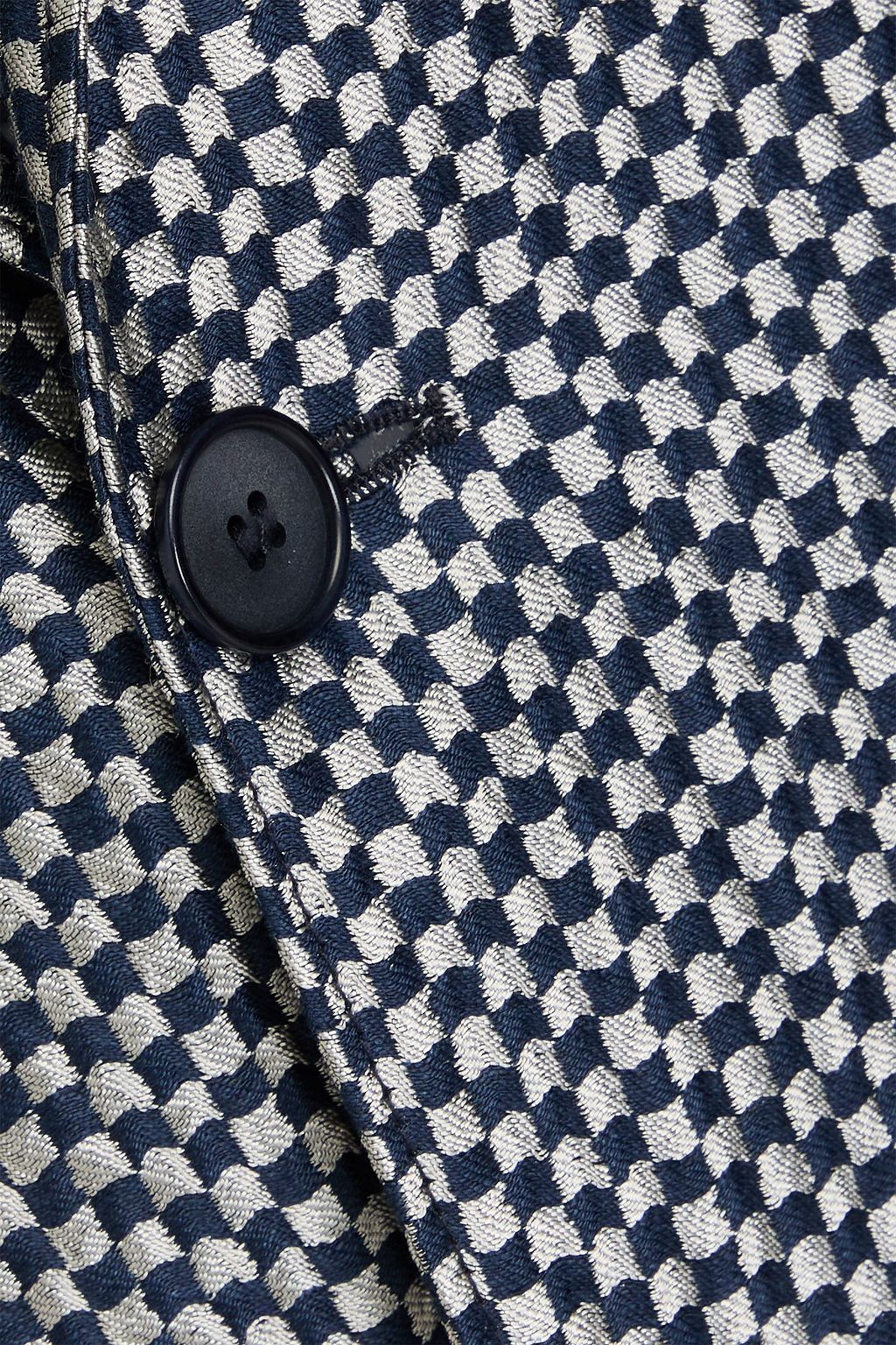 GIORGIO ARMANI Gingham jacquard blazer