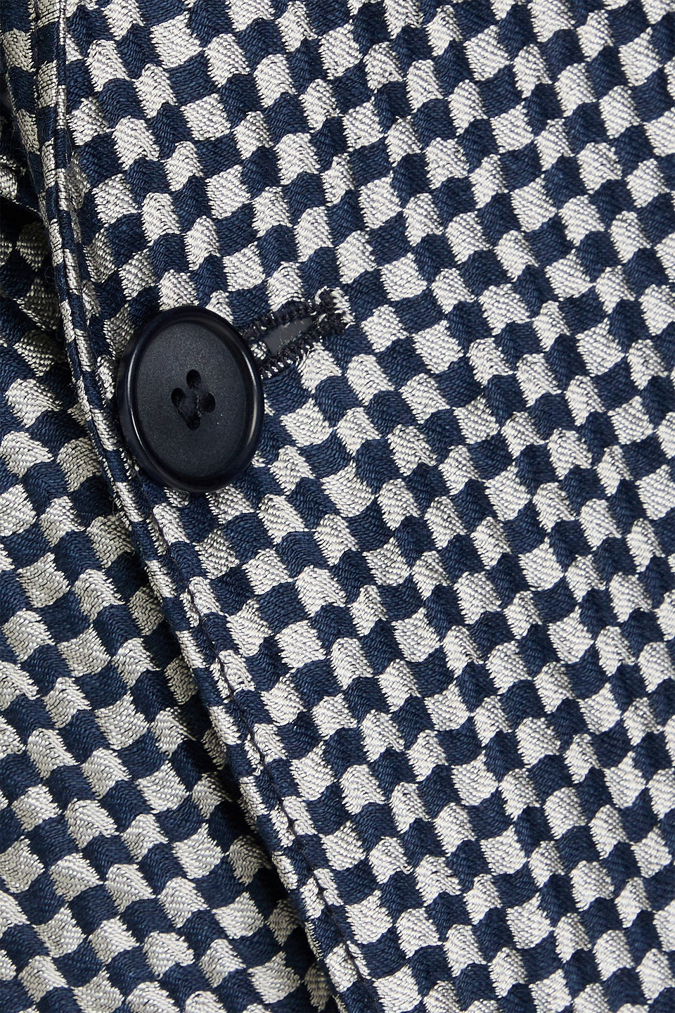 GIORGIO ARMANI GINGHAM JACQUARD BLAZER