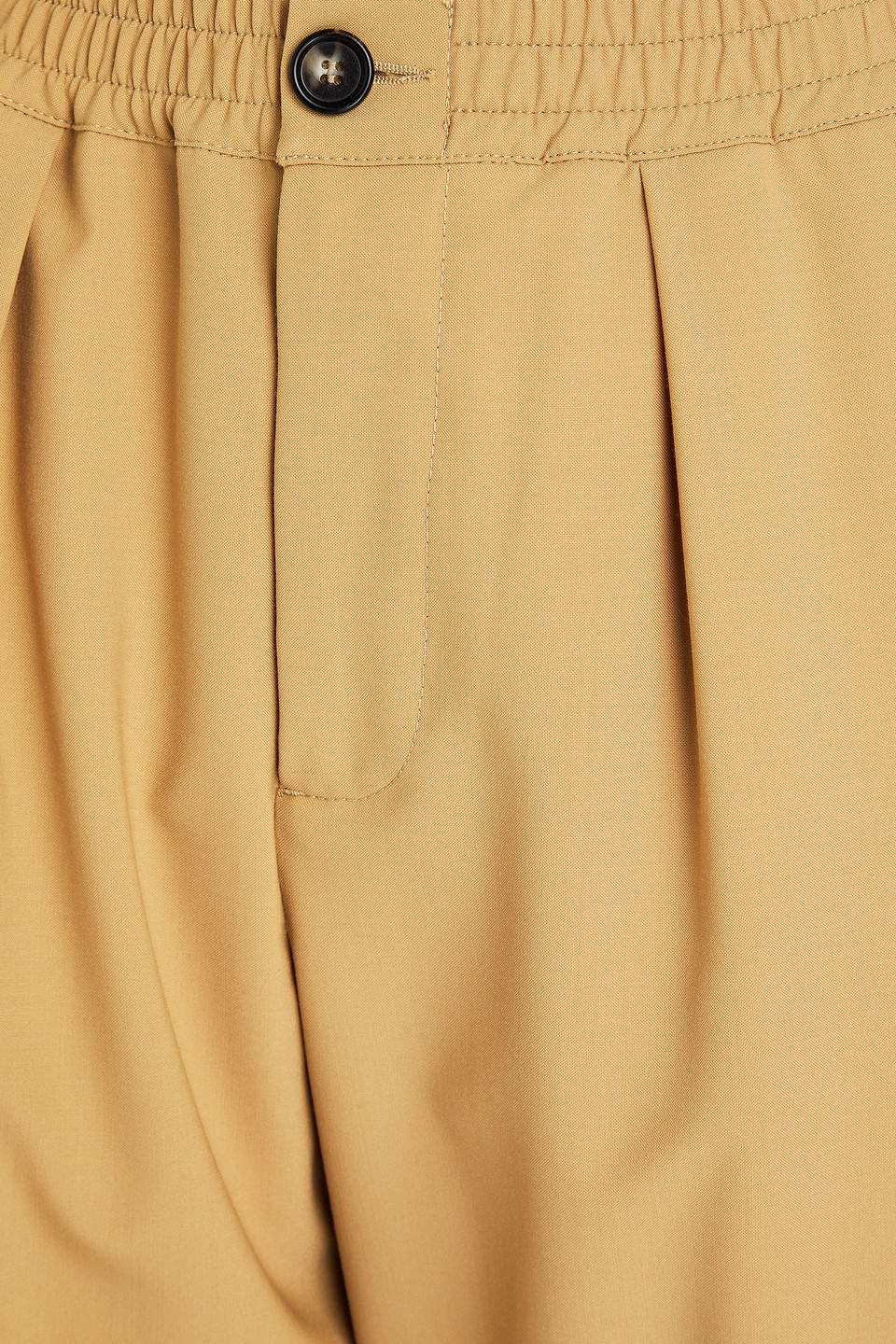 Marni Cropped Karottenhose Aus Webstoff In Camelfarben