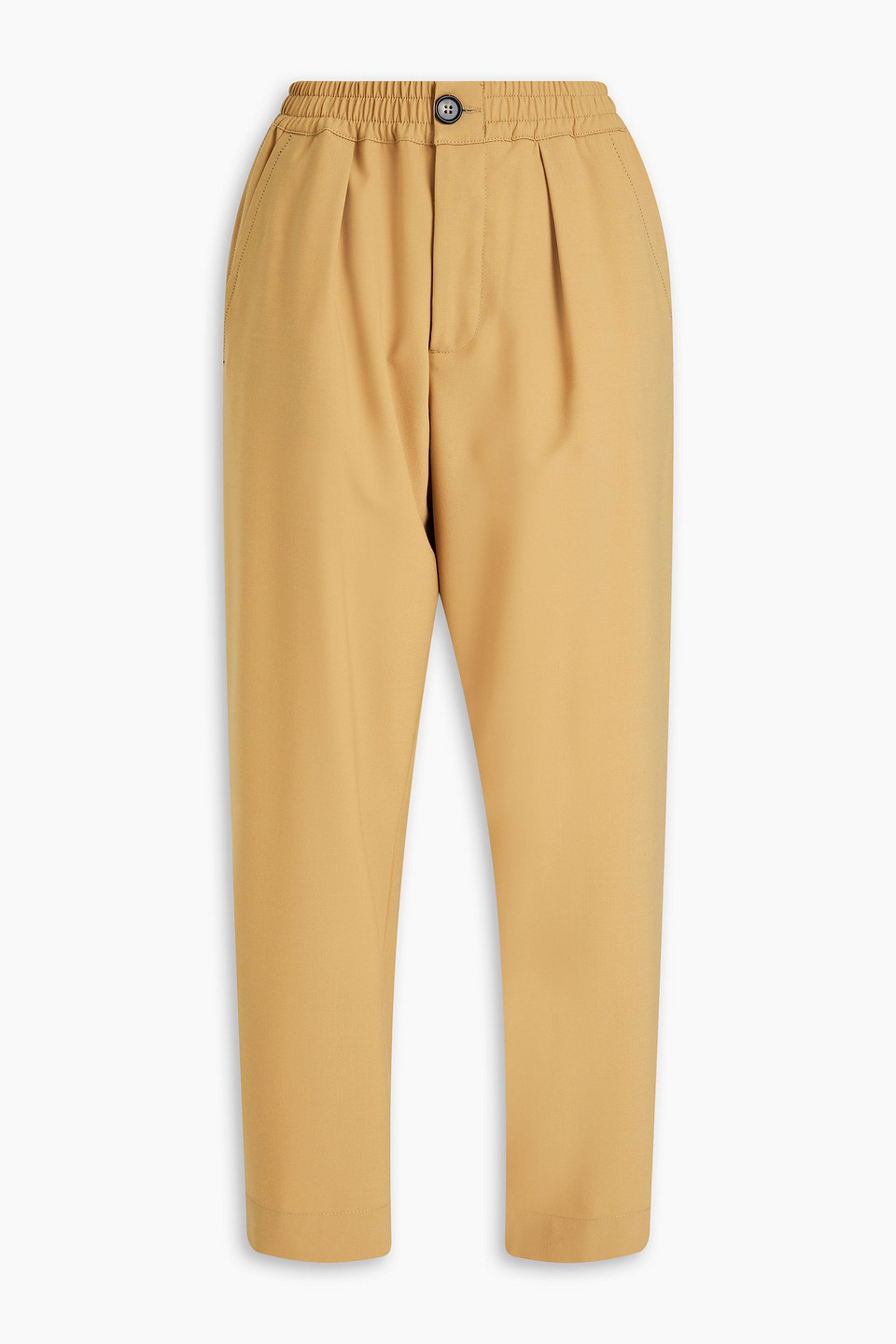 Marni Cropped Karottenhose Aus Webstoff In Camelfarben