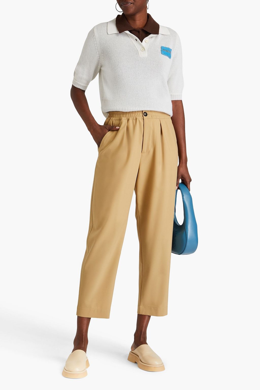 MARNI Cropped Karottenhose aus Webstoff