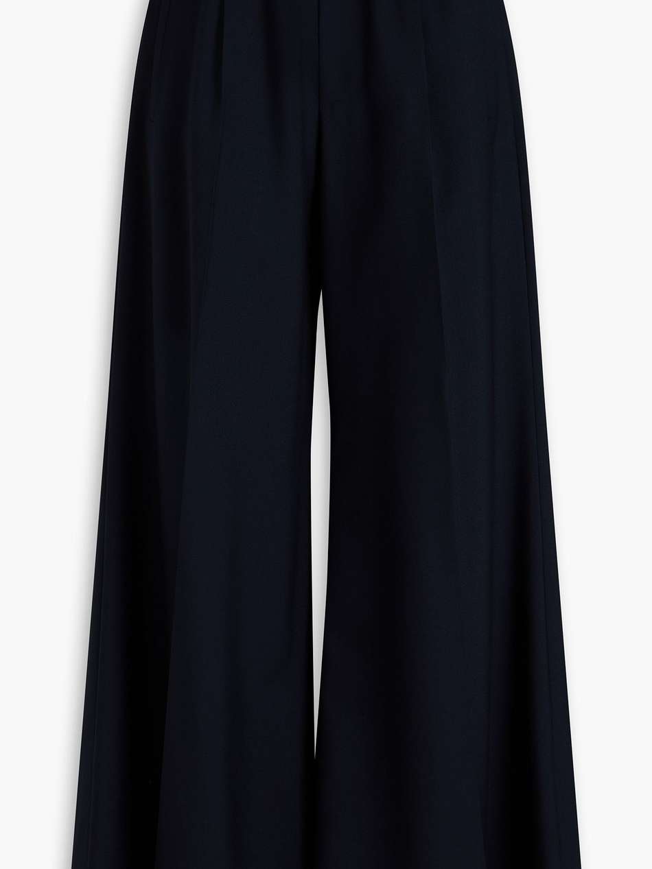 wool wide-leg pants