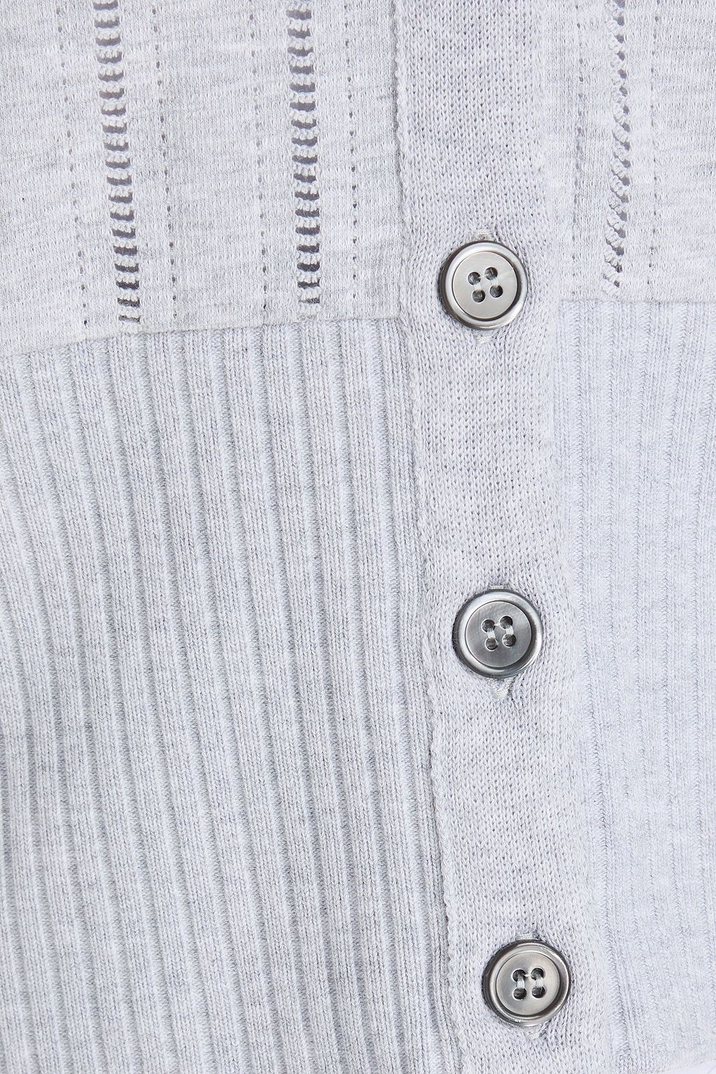 THOM BROWNE كارديغان من مزيج من القطن بحبكة بوانتيل