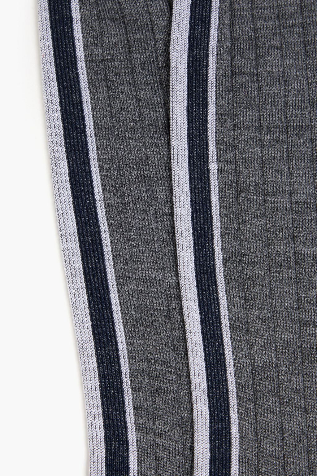 THOM BROWNE الجوارب من صوف الميرينو المضلّع