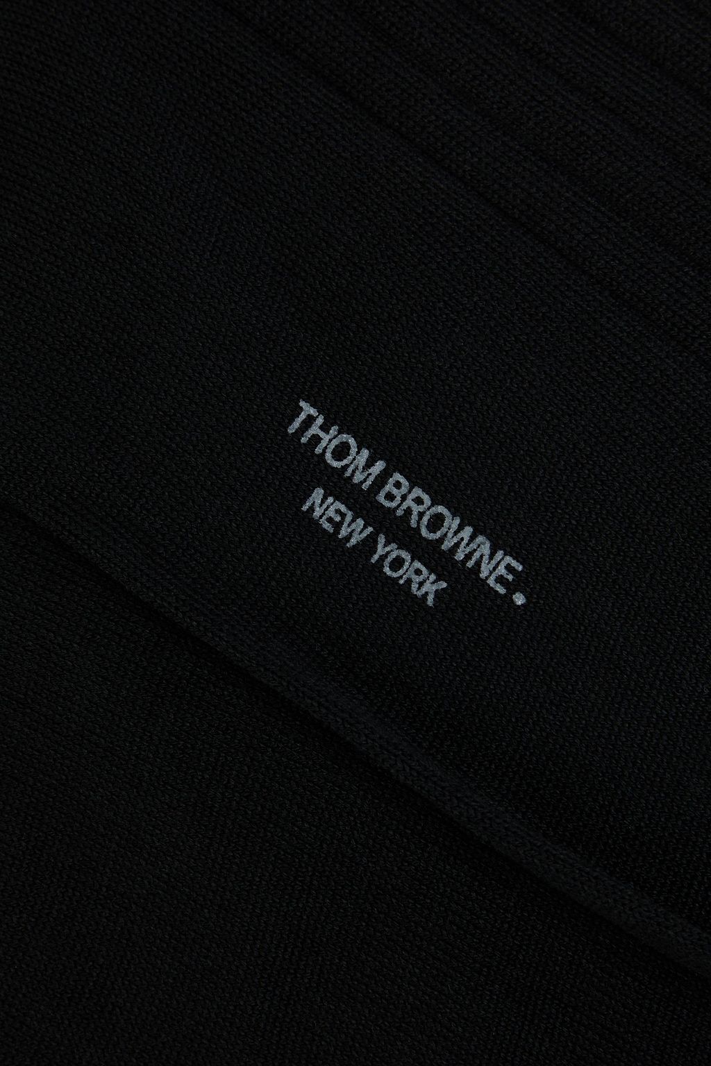 THOM BROWNE الجوارب من صوف الميرينو المضلّع
