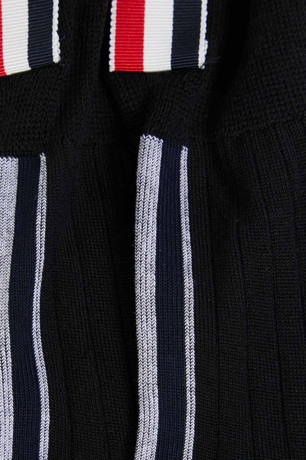 THOM BROWNE الجوارب من صوف الميرينو المضلّع