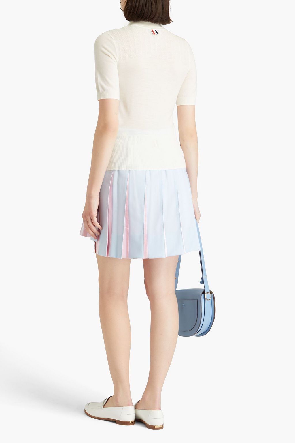 THOM BROWNE Wool polo shirt
