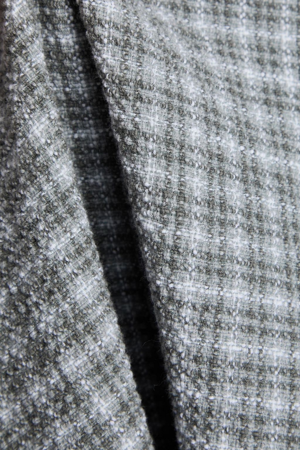 THOM BROWNE Checked cotton-blend tweed mini dress