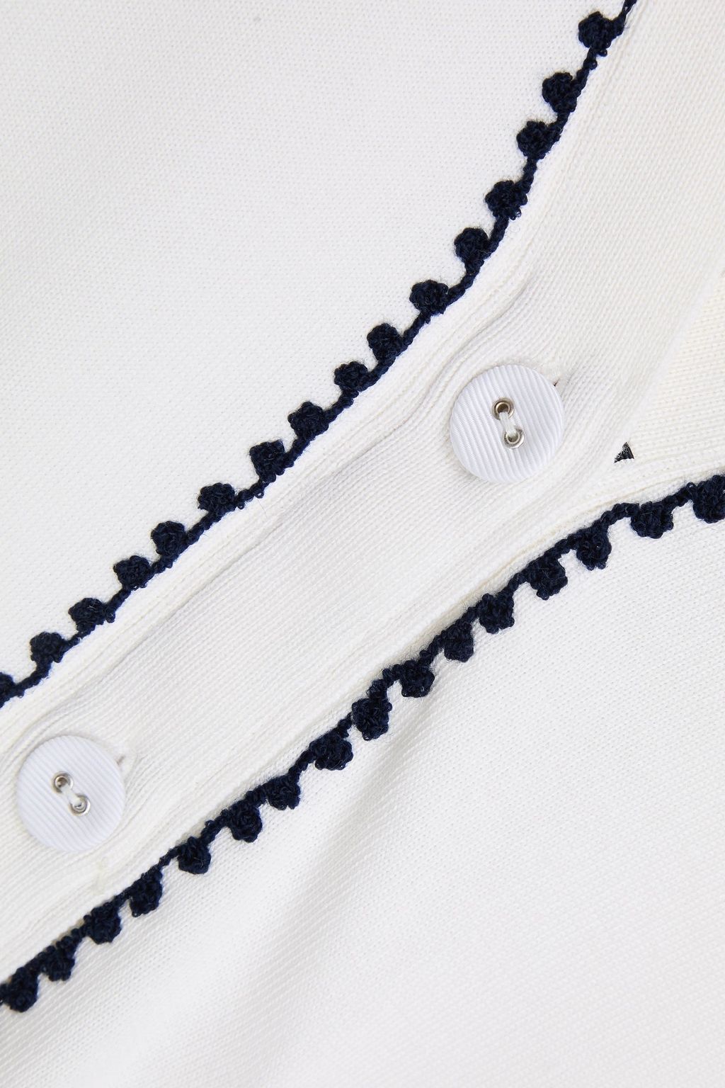 THOM BROWNE كارديغان من الحرير ومزيج من القطن