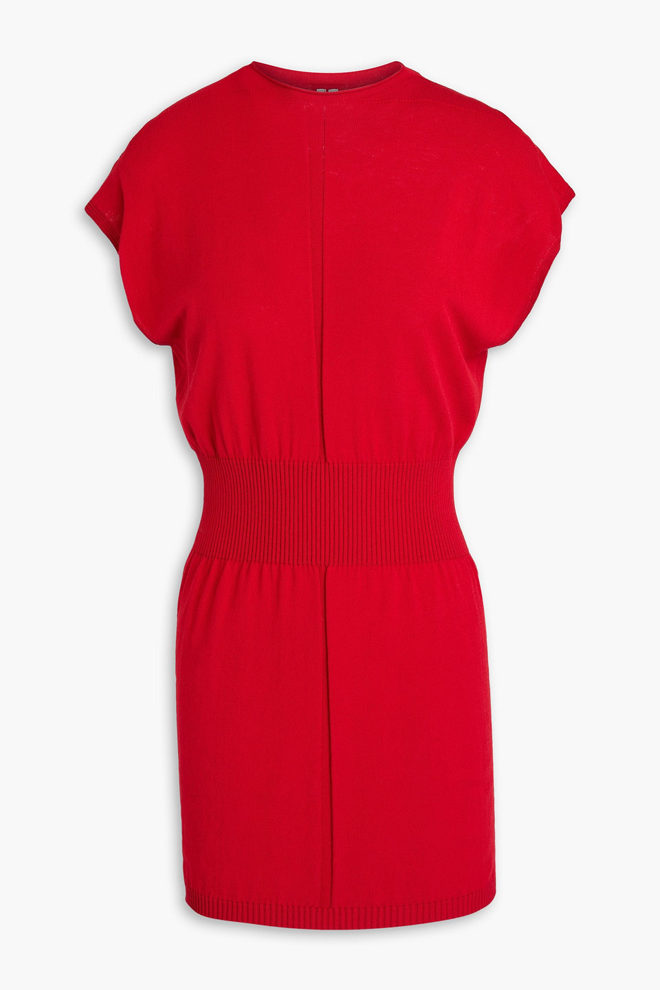Rick Owens Knitted Mini Dress In Rot