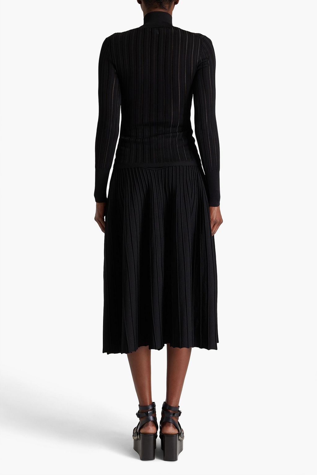 ALAÏA Ribbed-knit turtleneck sweater